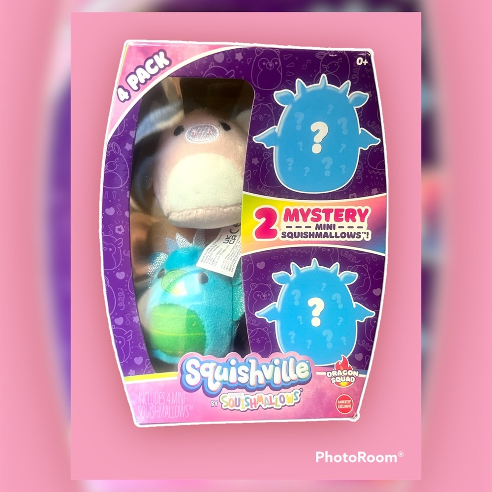Squishmallow Squishville 2” Mini Plush DRAGON Squad